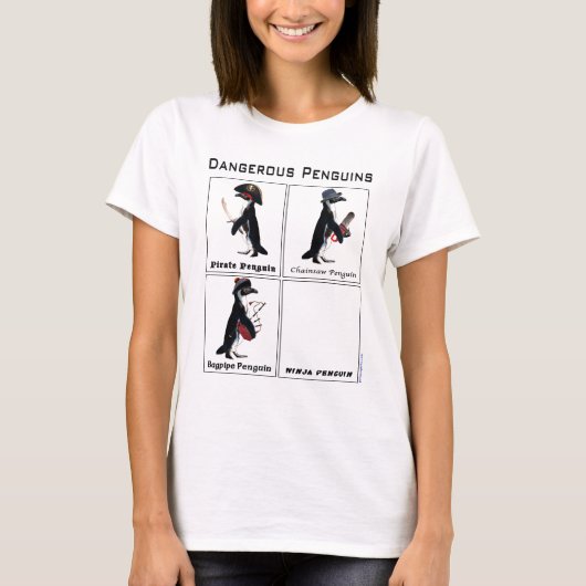 gefährliche Pinguine T-Shirt (Vorderseite)