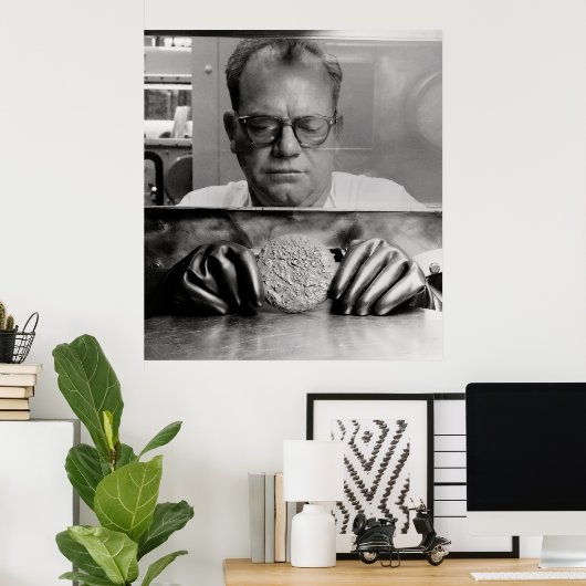 GEFÄHRLICHE PLUTONIUMSCHALTFLÄCHE POSTER (Heimbüro)