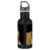 Gefährliche Raubfische Edelstahlflasche (Rückseite)