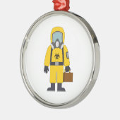 Gefährlicher Anzug mit Koitcase Ornament Aus Metall (Links)