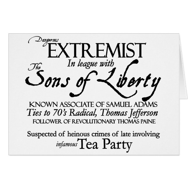 Gefährlicher Extremist: Art-Plakat des 18. (Vorderseite (Horizontal))