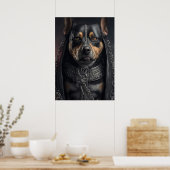 Gefährlicher Hund Poster (Küche)
