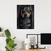 Gefährlicher Hund Poster (Heimbüro)