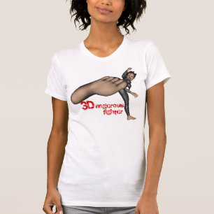 Gefährlicher Kämpfer-Petite T - Shirt der Damen-
