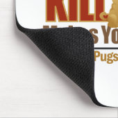 Gefährlicher Mops Mousepad (Ecke)