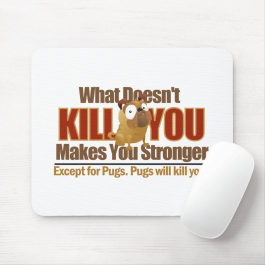 Gefährlicher Mops Mousepad (Mit Mouse)