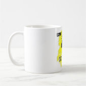 gefährlicher Optimismus Kaffeetasse (Links)