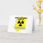 gefährlicher Optimismus Karte (Gelbe Blume)