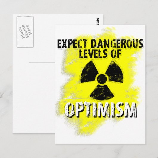 gefährlicher Optimismus Postkarte (Vorne/Hinten)