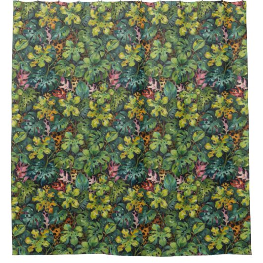 Gefährlicher Raubtier in den Tropen Duschvorhang (Vorderseite)