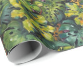 Gefährlicher Raubtier in den Tropen Geschenkpapier (Rolleneckpunkt)