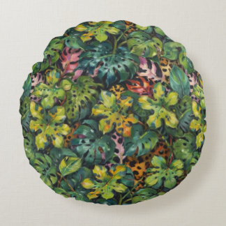 Gefährlicher Raubtier in den Tropen Rundes Kissen