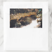 gefährlicher Weg Rechteckiger Aufkleber (Tasche)