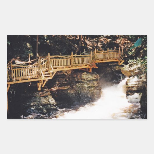 gefährlicher Weg Rechteckiger Aufkleber (Vorderseite)