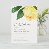 GEFÄHRLICHES GELBWASSERFLORISCHES BRAUTPARTY EINLADUNG (Stehend Vorderseite)