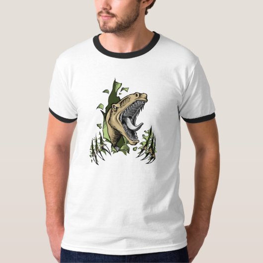 Gefährliches Raubvogel-Dinosaurier-Shirt T-Shirt (Vorderseite)