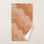 Gefälle der braunen Wellen Badhandtuch Set (Handtuch)