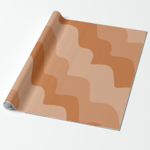 Gefälle der braunen Wellen Geschenkpapier