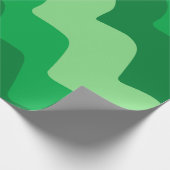 Gefälle der grünen Meereswellen Geschenkpapier (Ecke)