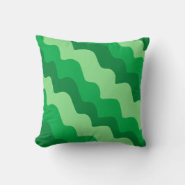 Gefälle der grünen Meereswellen Kissen