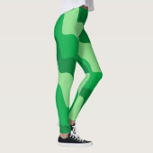 Gefälle der grünen Meereswellen Leggings (Rechts)