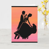 Gefälle tropischen Sonnenuntergang Tänzer Karte (Gelbe Blume)