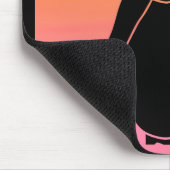 Gefälle tropischen Sonnenuntergang Tänzer Mousepad (Ecke)