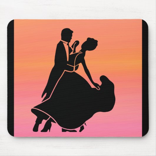 Gefälle tropischen Sonnenuntergang Tänzer Mousepad (Vorne)