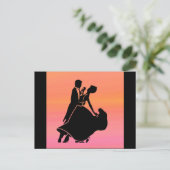 Gefälle tropischen Sonnenuntergang Tänzer Postkarte (Stehend Vorderseite)