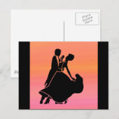 Gefälle tropischen Sonnenuntergang Tänzer Postkarte (Vorne/Hinten)