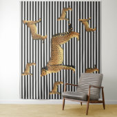 Gefälle und Streifen Wandteppich (Beispiel)