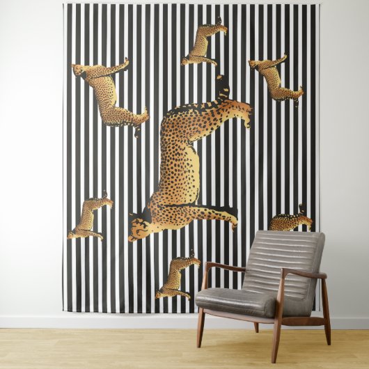 Gefälle und Streifen Wandteppich (Beispiel)