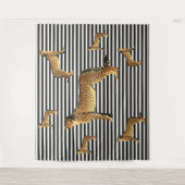 Gefälle und Streifen Wandteppich (Vorderseite)