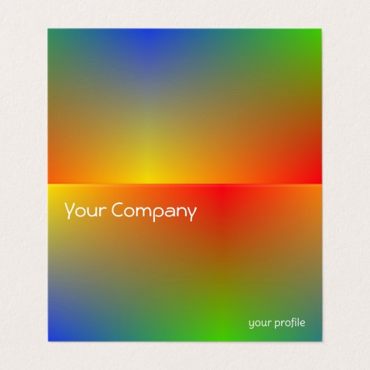 Gefälle Visitenkarten (Außenseite Aufgefaltet)