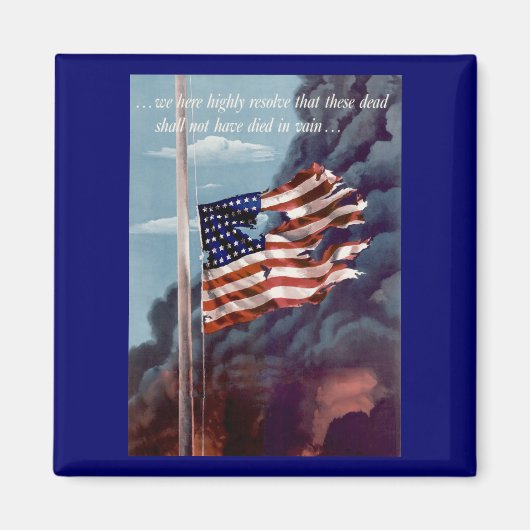 gefallen, aber nicht vergessen magnet (Vorne)