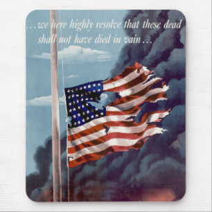 gefallen, aber nicht vergessen mousepad