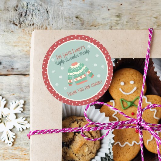 Gefallen Aufkleber Retro Ugly Sweater Holiday Part