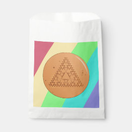 Gefallen Bag Rainbow Game Dalgona Multiple Triangl Geschenktütchen