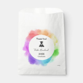 Gefallen Beutel Abschluss Watercolor Look HAMbyWG Geschenktütchen