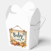 Gefallen Box-Autumn Baby Shower Fevor Box Geschenkschachtel (Geöffnet)