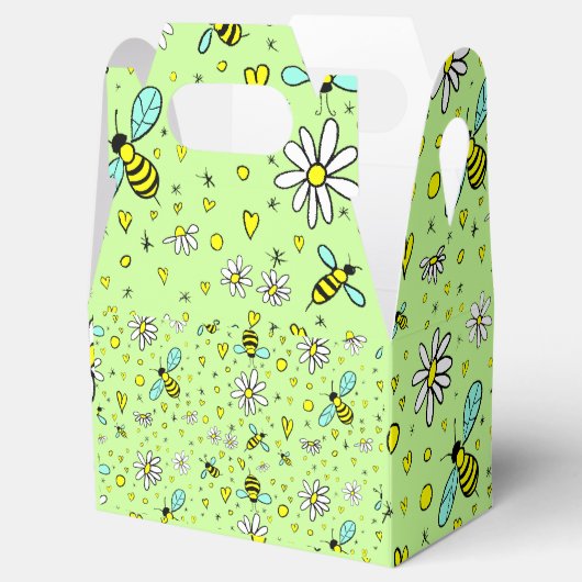 Gefallen Box Frühlingsgrüße Geschenkschachtel (Geöffnet)