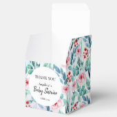 Gefallen Box für Babydusche mit niedlichem Design. Geschenkschachtel (Geöffnet)