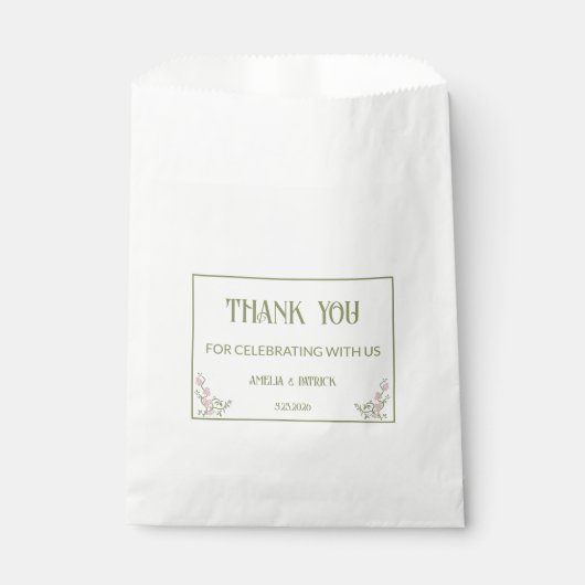 Gefallen Box Geschenktütchen (Vorderseite)