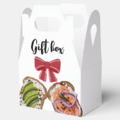 Gefallen Box Sandwich süß. Geschenkschachtel (Geöffnet)
