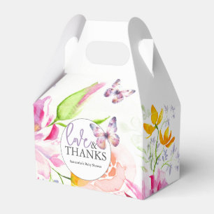 Gefallen Boxen Baby Dusche Lila Schmetterlinge Geschenkschachtel