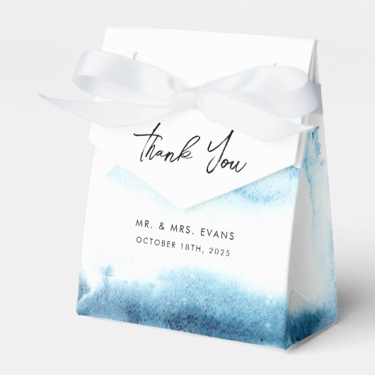 Gefallen Boxen Vielen Dank für eine moderne Hochze Geschenkschachtel (Vorderseite)