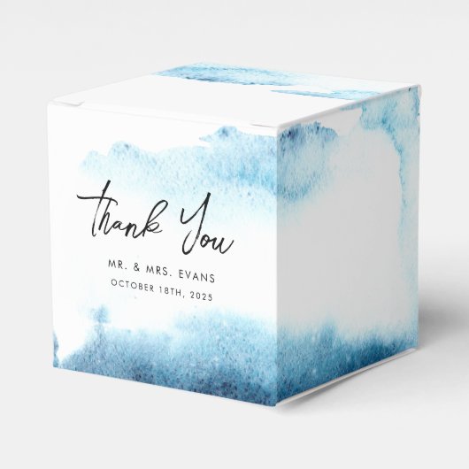 Gefallen Boxen Vielen Dank für eine moderne Hochze Geschenkschachtel (Vorderseite)
