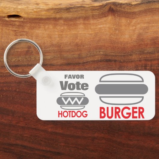 Gefallen für Abstimmung über Hotdog Schlüsselanhänger (Rückseite)