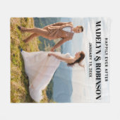 Gefallen für immer nach dem Foto Hochzeit lustig Fleecedecke (Vorderseite (Horizontal))