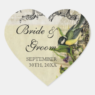 Gefallen Geschenkartikel Siegel Tags Gelbe Song Bi Herz-Aufkleber